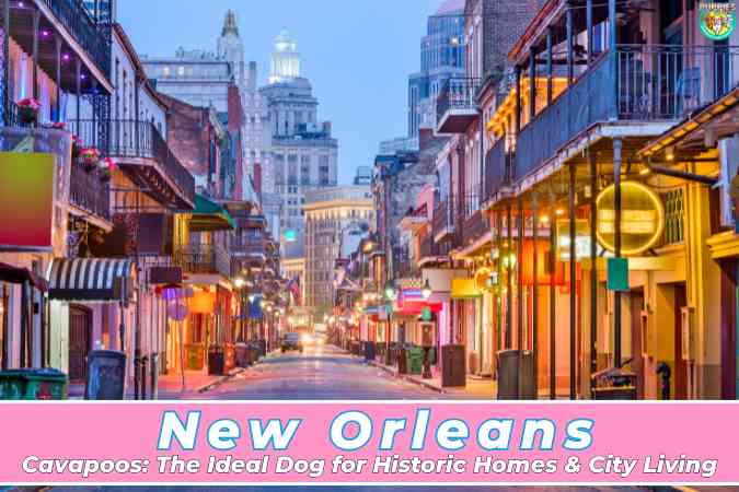 New Orleans Cavapoo Families: Why Cavapoos Fit Historic Homes & City Living