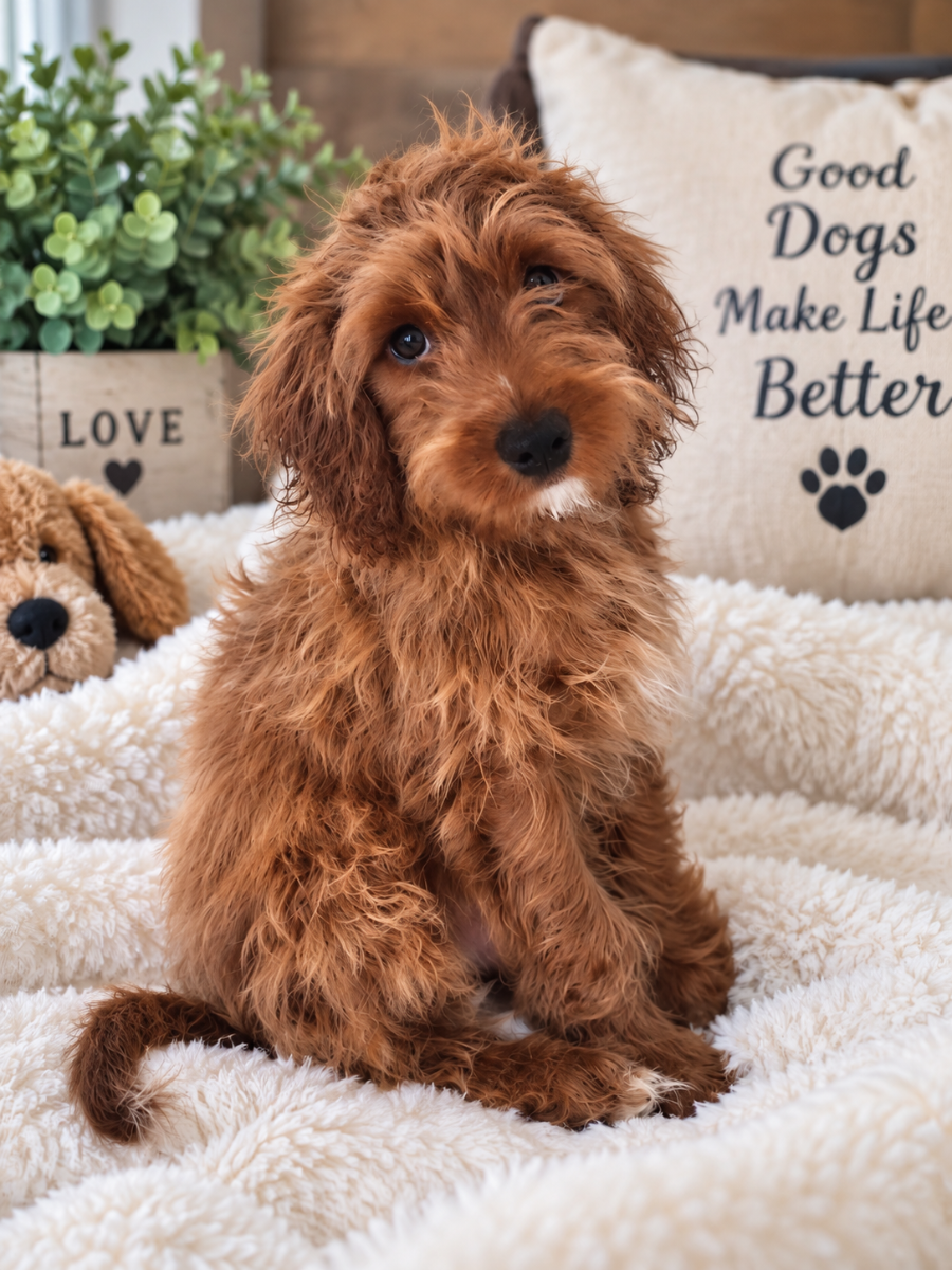 Cavapoo Stevie Ruby F1B Male Puppy